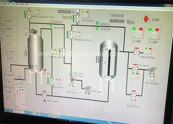 ซื้อ อุปกรณ์เคลือบฉนวนสุญญากาศแรงดัน VPI2800 แบบอัตโนมัติเต็มรูปแบบ สำหรับมอเตอร์และหม้อแปลง D2800*H3400mm การผลิตออนไลน์