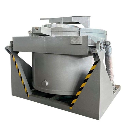 เตาหลอมเหนี่ยวนำการหลอมโลหะแบบหมุน 2000kgs สำหรับเศษอลูมิเนียม