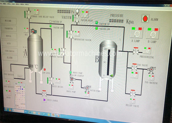 อุปกรณ์เคลือบฉนวนสุญญากาศแรงดัน VPI2800 แบบอัตโนมัติเต็มรูปแบบ สำหรับมอเตอร์และหม้อแปลง D2800*H3400mm