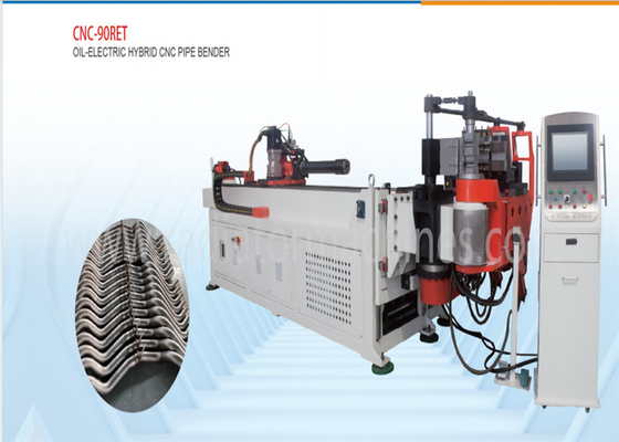 น้ํามัน-ไฟฟ้า ไฮบริด CNC Pipe Bender อัตโนมัติ Bending Machine สําหรับผลิตปริมาณสูง