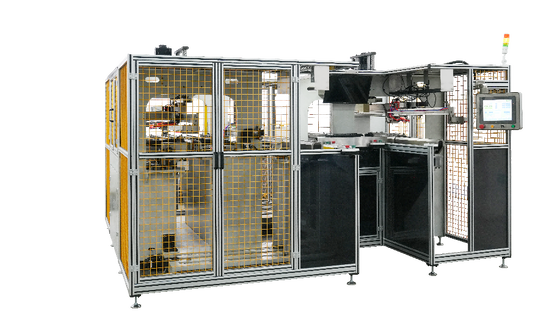 ระยะห่างระหว่างแผ่นส่วนหัว 200-800 มม. | Twin-Machine Linked หม้อน้ำ Water Chamber CRIMPING Line | ระบบการผลิตแบบย้ำ 4 ด้านแบบซิงโครนัสและการไหลแบบผสมสำหรับหม้อน้ำอะลูมิเนียม-พลาสติก