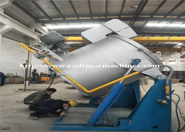 อุปกรณ์หลอมโลหะเศษซากอลูมิเนียม ISO 800Kgs พร้อมระบบเผาท่อ