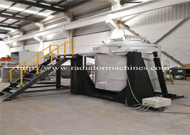 เตาหลอมอลูมิเนียมไฟฟ้าโลหะเอียง 500KG ต้านทาน 75kW