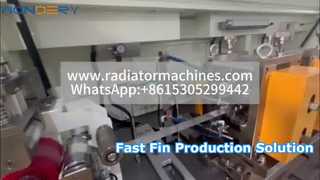 เครื่องครีบทองแดง-อลูมิเนียม | สายการผลิตครีบแลกเปลี่ยนความร้อนความเร็วสูง
